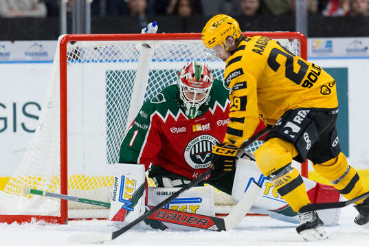 Frölundas målvakt Lars Johansson och Skellefteås Mikkel
