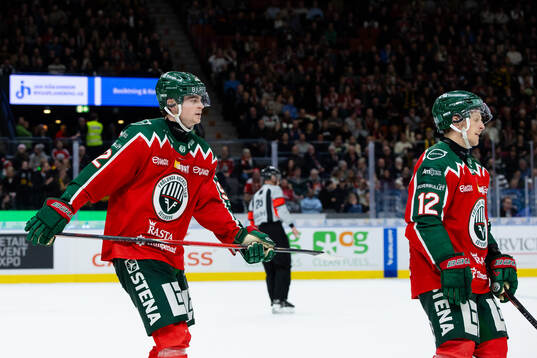Frölundas Filip Cederqvist och Max Friberg deppar