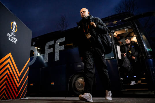 Head coach Miguel Angel Ramirez of Malmö FF arrives at the
