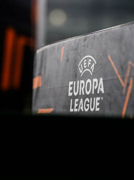 General view of UEFA Europa League signs