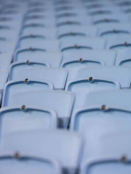 General view of stadium seats ahead the UEFA Europa League