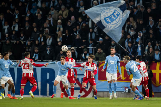Kenan Busuladzic and Pontus Jansson of Malmö FF against