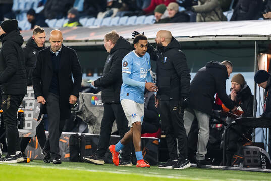 Head coach Miguel Angel Ramirez and Theodor Lundbergh of
