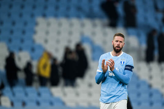 Pontus Jansson of Malmö FF looks dejected
