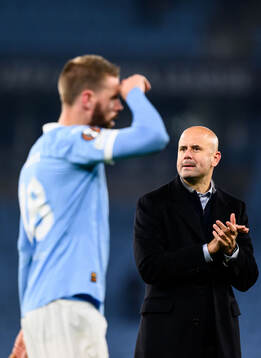 Head coach Miguel Angel Ramirez and Pontus Jansson of