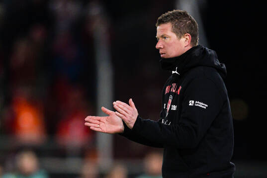 Head coach Mike Tullberg of Midtjylland
