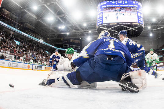 Leksands målvakt Marcus Gidlöf