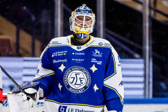 Leksands målvakt Marcus Gidlöf