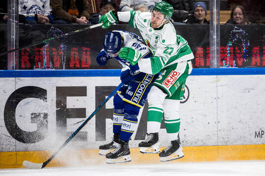 Leksands Marcus Karlberg och Rögles Linus Sjödin