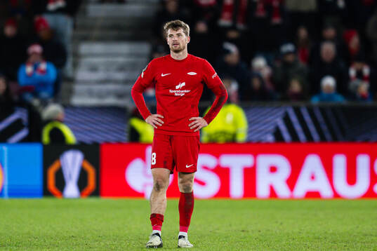Jacob Sørensen of Brann looks dejected