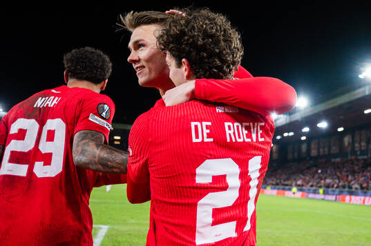 Emil Kornvig of Brann celebrates