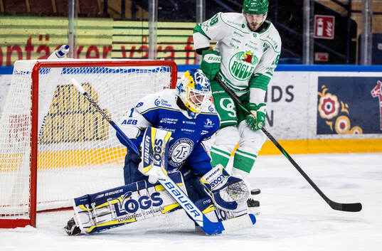 Leksands målvakt Marcus Gidlöf och