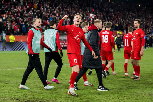 Joachim Soltvedt of Brann celebrates