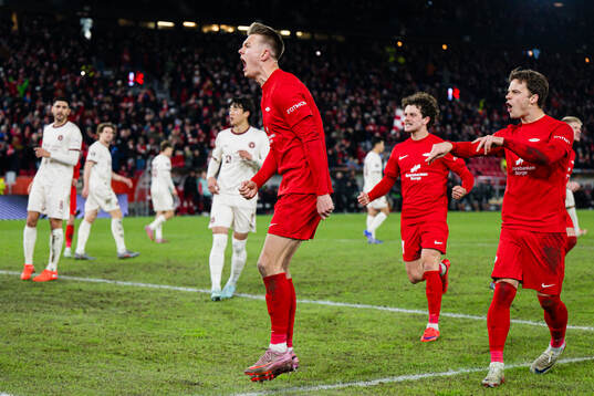 Emil Kornvig of Brann celebrates