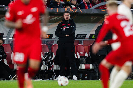 Head coach Mike Tullberg of Midtjylland