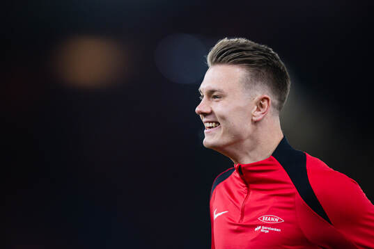 Emil Kornvig of Brann warms up