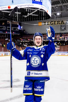 Leksands Victor Johansson jublar