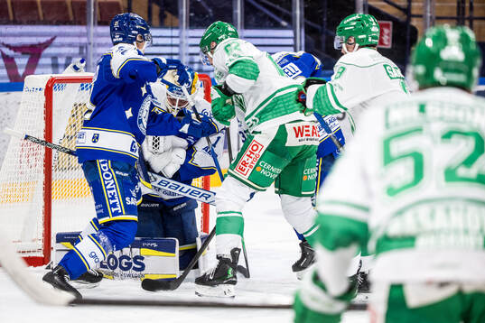 Leksands målvakt Marcus Gidlöf