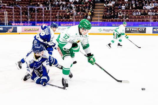 Leksands Michael Lindqvist och Leksands Lukas Vejdemo och