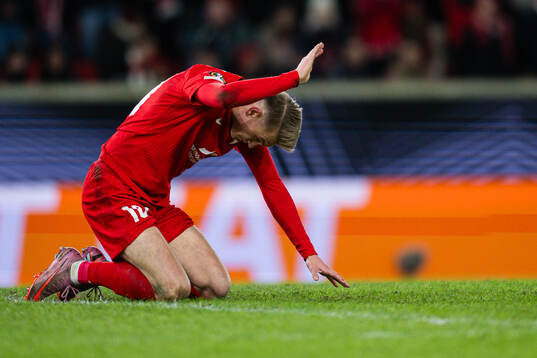 Emil Kornvig of Brann reacts