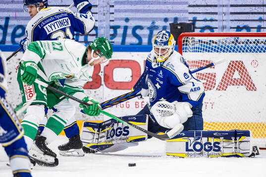 Leksands målvakt Marcus Gidlöf