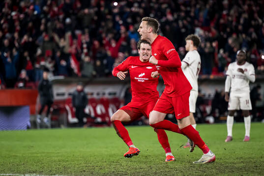 Joachim Soltvedt of Brann celebrates