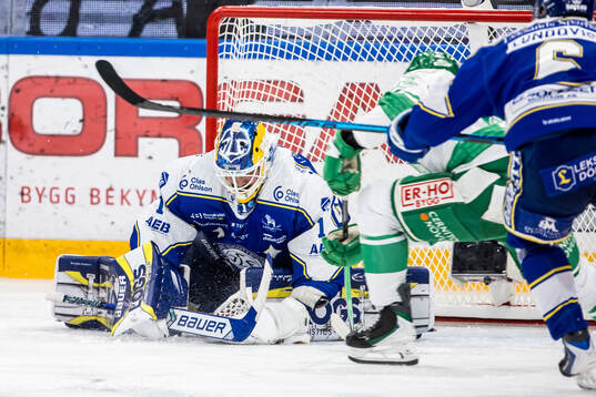 Leksands målvakt Marcus Gidlöf