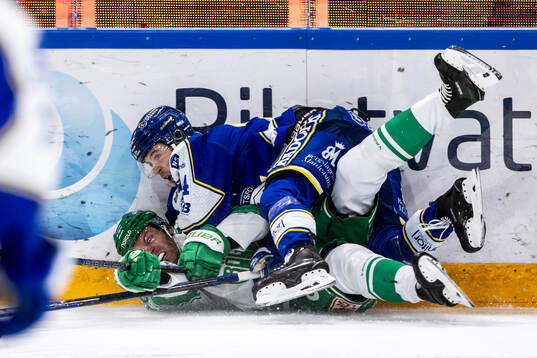 Rögles Filip Johansson och Leksands Arvid Eljas