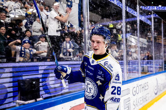 Leksands Victor Johansson jublar