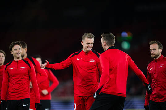 Emil Kornvig of Brann warms up