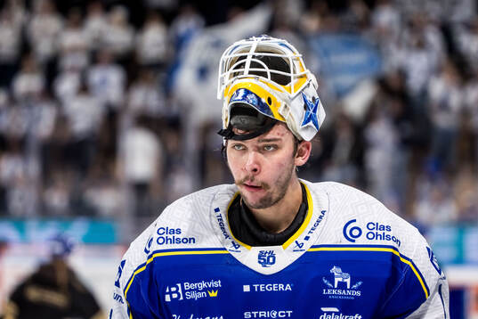 Leksands målvakt Marcus Gidlöf