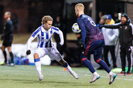 IFK Göteborgs Alfons Borén och Östers IFs Daniel Ask