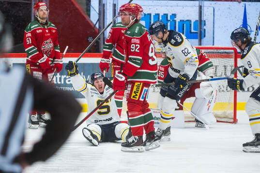 Södertäljes Henrik Eriksson  jublar
