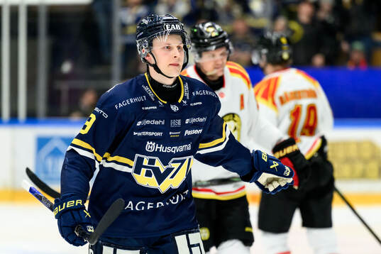 HV71s Hugo Pettersson jublar