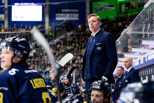 HV71s tränare Anton Blomqvist