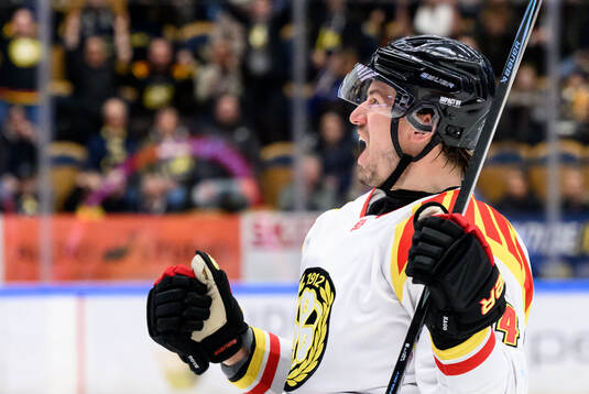 Brynäs Robert Hägg jublar