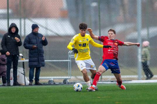 Falkenbergs Lion Beqiri och Tvååkers Hugo Rödin