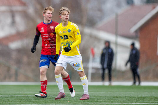 Tvååkers Arvid Södeliden och Falkenbergs Gustav Blücker