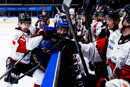 Malmö Redhawks Linus Öberg och Viggo Björck