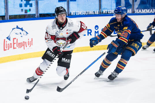 Malmö Redhawks Lauri Pajuniemi och Djurgårdens Gustav