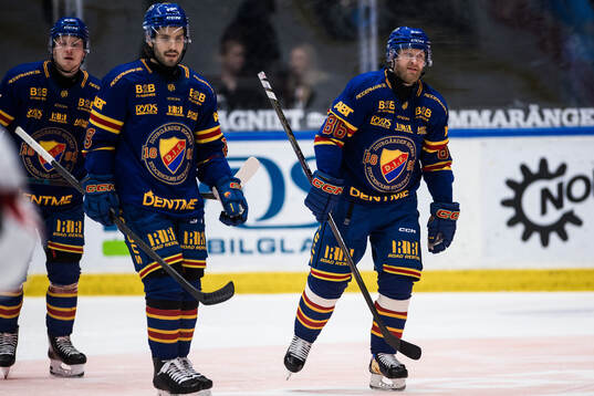 Djurgårdens Oula Palve och Linus Klasen deppar