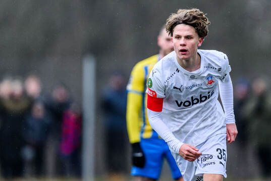 Helsingborgs Lucas Landgren Persson jublar