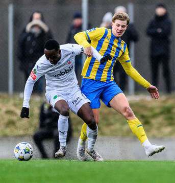 Helsingborgs Adam Akimey och Eskilsminnes Hampus Stoltz