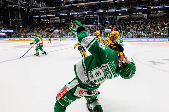 Skellefteås Mikkel Aagaard och Rögles Mark Friedman