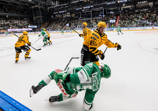 Skellefteås Mikkel Aagaard och Rögles Mark Friedman