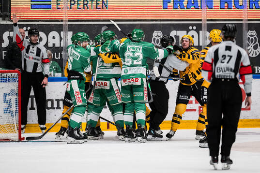Rögles Lubos Horky och Skellefteås Oliver Okuliar