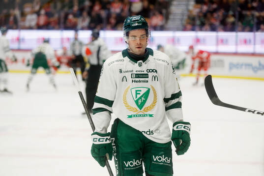 Färjestads Viktor Lodin deppar