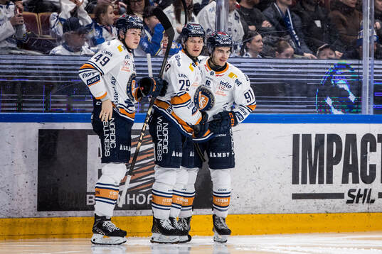 Växjös Sebastian Strandberg, Leo Sahlin Wallenius och