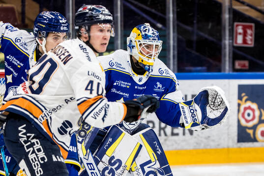 Leksands målvakt Marcus Gidlöf