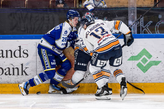 Under ishockeymatchen i SHL mellan Leksand och Växjö